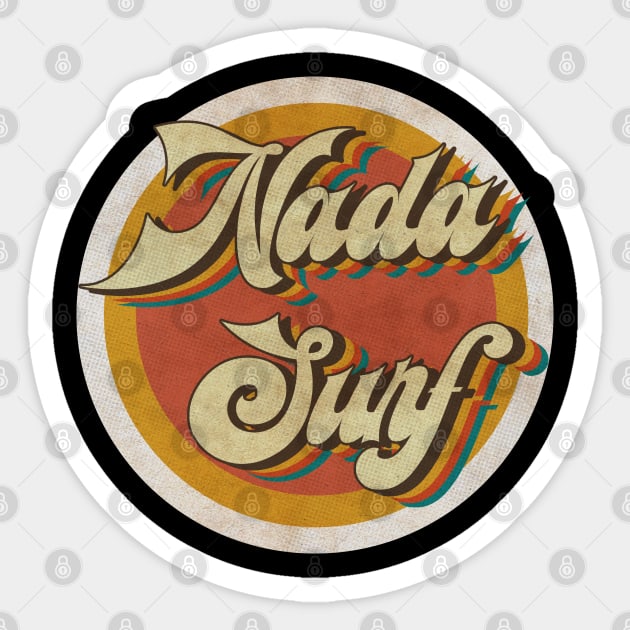 circle vintage Nada Surf Sticker by KewanAlasStore